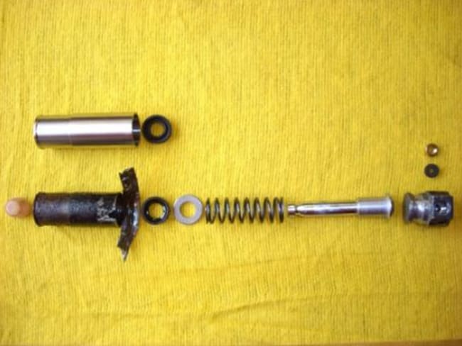 Zerlegter Zylinder der Lüftungsklappen