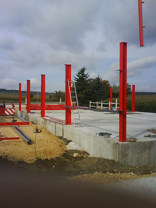 Historie Wörle: Hallenbau 3