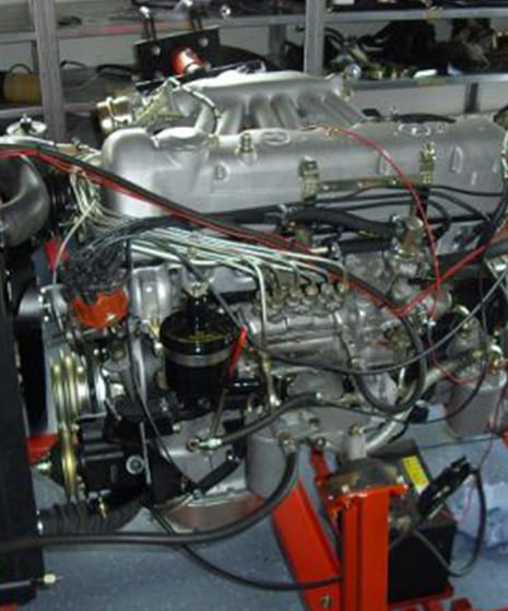 Motor 250 SE auf Prüfstand | Wörle Fahrzeugtechnik