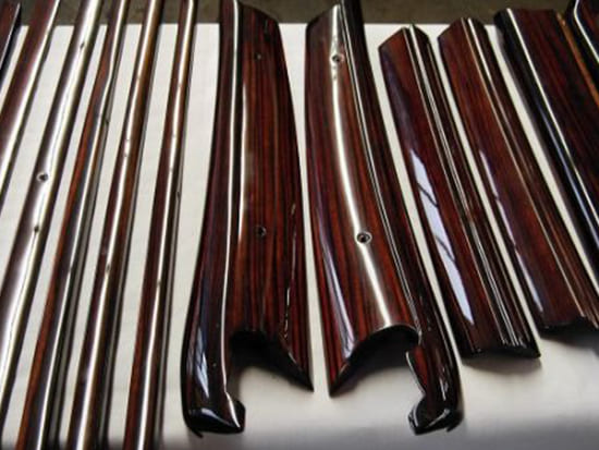 Überarbeitete Holzteile