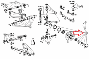 Wheel Bearing Kit W113 Pagoda and W109 6.3 Front