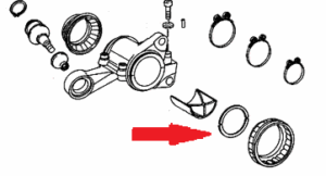 Ring half brake hold-down 3mm